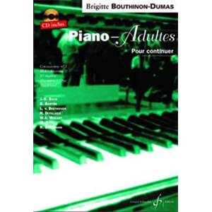 BOUTHINON DUMAS BRIGITTE - PIANO ADULTES VOL.2 METHODE POUR CONTINUER + CD