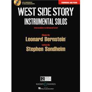 BERNSTEIN LEONARD - WEST SIDE STORY INSTRUMENTAL SOLOS + CD (10 PIECES)  - TROMBONE ET PIANO