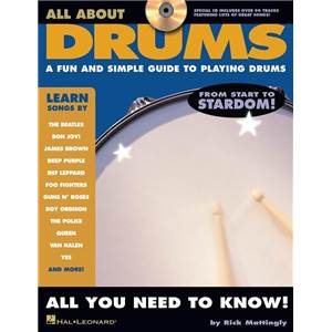 MATTINGLY RICK - ALL ABOUT DRUMS A FUN AND SIMPLE GUIDE TO PLAYING DRUMS + CD