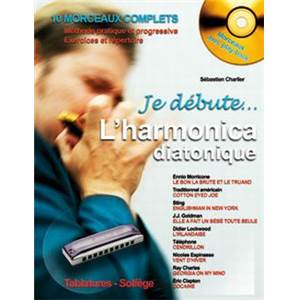 CHARLIER S. - JE DEBUTE L'HARMONICA DIATONIQUE + CD