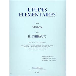 THIBAUX E - ETUDES ELEMENTAIRES VOL.2 (1E ET 3E POSITIONS) - VIOLON Épuisé