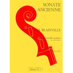 BLAINVILLE CH DE - SONATE ANCIENNE - VIOLONCELLE ET PIANO