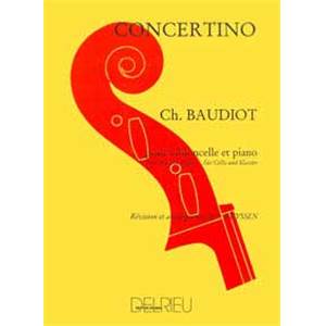 BAUDIOT CN - CONCERTINO - VIOLONCELLE ET PIANO