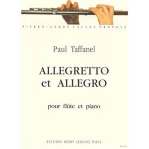 TAFFANEL PAUL - ALLEGRETTO ET ALLEGRO - FLUTE ET PIANO