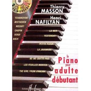 MASSON T/NAFILYAN H - METHODE DE PIANO POUR ADULTE DEBUTANT + 2CD