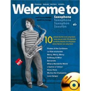 COMPILATION - WELCOME TO SAXOPHONE VOL.1 SIB + CD