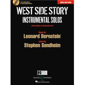 BERNSTEIN LEONARD - WEST SIDE STORY INSTRUMENTAL SOLOS + CD (10 PIECES) - COR ET PIANO
