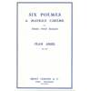  JEAN ABSIL - 6 POEMES DE M. CAREME - 3 VOIX EGALES A CAPPELLA