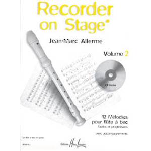 ALLERME JEAN-MARC - RECORDER ON STAGE VOL.2 + CD - FLUTE A BEC