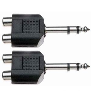 2X ADAPTATEUR DOUBLE RCA FEMELLE / JACK MALE STEREO STAGG AC 2CFPMSH