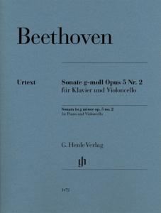 BEETHOVEN LUDWIG VAN - SONATE OPUS 5/2 EN SOL MINEUR - VIOLONCELLE ET PIANO