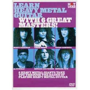 COMPILATION - DVD LEARN METAL GUITAR WITH 6 GREAT MASTERS (SOUS TITRES FRANCAIS)