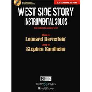 BERNSTEIN LEONARD - WEST SIDE STORY INSTRUMENTAL SOLOS + CD (10 PIECES) - SAXOPHONE MIB/PIANO
