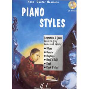 HEUMANN HANS GUNTER - PIANO STYLES + CD - PIANO OU CLAVIER