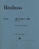 BRAHMS JOHANNES - SONATE OPUS 1 EN DO MAJEUR - PIANO