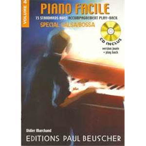 MARCHAND DIDIER - PIANO FACILE VOL.4 SPECIAL SALSA ET BOSSA + CD