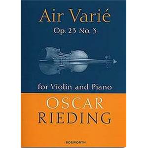 RIEDING OSKAR - AIR VARIE OP.23/3 VIOLON/PIANO