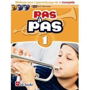 KASTELEIN JAAP - PAS A PAS METHODE DE TROMPETTE VOL.1 + 2CD + DVD