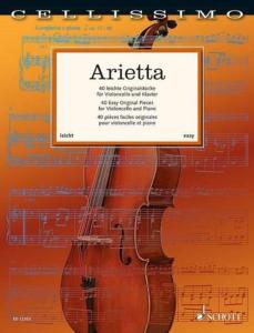 ARIETTA (40 PIECES FACILES ORIGINALES) - VIOLONCELLE ET PIANO