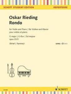 RIEDING OSKAR - RONDO OP.22/3 EN SOL MAJEUR - VIOLON ET PIANO