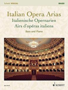 ITALIAN OPERA ARIAS - VOIX BASSE ET PIANO