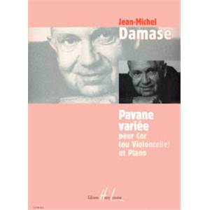 JEAN-MICHEL DAMASE - PAVANE VARIEE - COR OU VIOLONCELLE ET PIANO