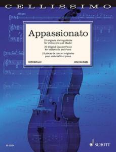 APPASSIONATO (25 PIECES DE CONCERT ORIGINALES) - VIOLONCELLE ET PIANO