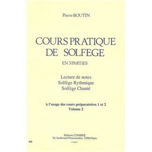 BOUTIN PIERRE - COURS PRATIQUE SOLFEGE VOL.2
