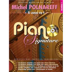 POLNAREFF MICHEL - PIANO SIGNATURE VOL.1 5 RECUEILS EN 1 + CD