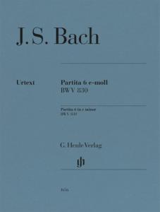 BACH JEAN SEBASTIEN - PARTITA N6 EN MI MINEUR BWV830 (EDITION AVEC DOIGTES) - PIANO