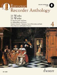 BAROQUE RECORDER ANTHOLOGY VOL.4 +AO - FLUTE A BEC ALTO ET PIANO