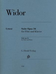 WIDOR CHARLES-MARIE - SUITE OPUS 34 - FLUTE TRAVERSIERE ET PIANO