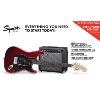 PACK GUITARE ELECTRIQUE SQUIER STRATOCASTER AFFINITY SERIES HSS CANDY APPLE RED