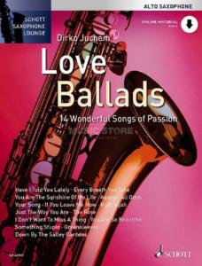 LOVE BALLADS +ONLINE AUDIO FILE (14 BALLADS) - SAXOPHONE ALTO ET PIANO