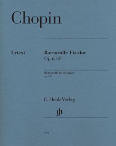 CHOPIN FREDERIC - BARCAROLLE OP.60 EN FA# MINEUR - PIANO