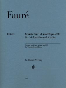 FAURE GABRIEL - SONATE N1 OPUS 109 EN RE MINEUR - VIOLONCELLE ET PIANO
