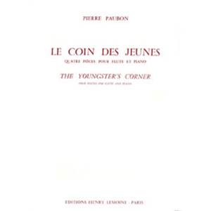 PAUBON PIERRE - LE COIN DES JEUNES - FLUTE ET PIANO