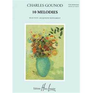 GOUNOD CHARLES - MELODIES (10) - VOIX MOYENNE ET PIANO