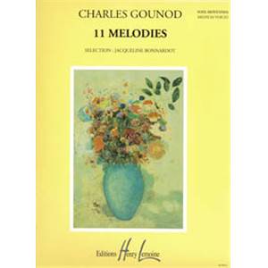 GOUNOD CHARLES - MELODIES (11) - VOIX MOYENNE ET PIANO