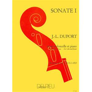 DUPORT JEAN-LOUIS - SONATE N°1 - VIOLONCELLE ET PIANO