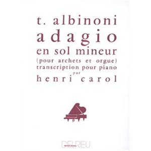 TOMASO ALBINONI - ADAGIO - PIANO