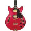 GUITARE ELECTRIQUE HOLLOW BODY IBANEZ AMH90 CRF CHERRY RED FLAT