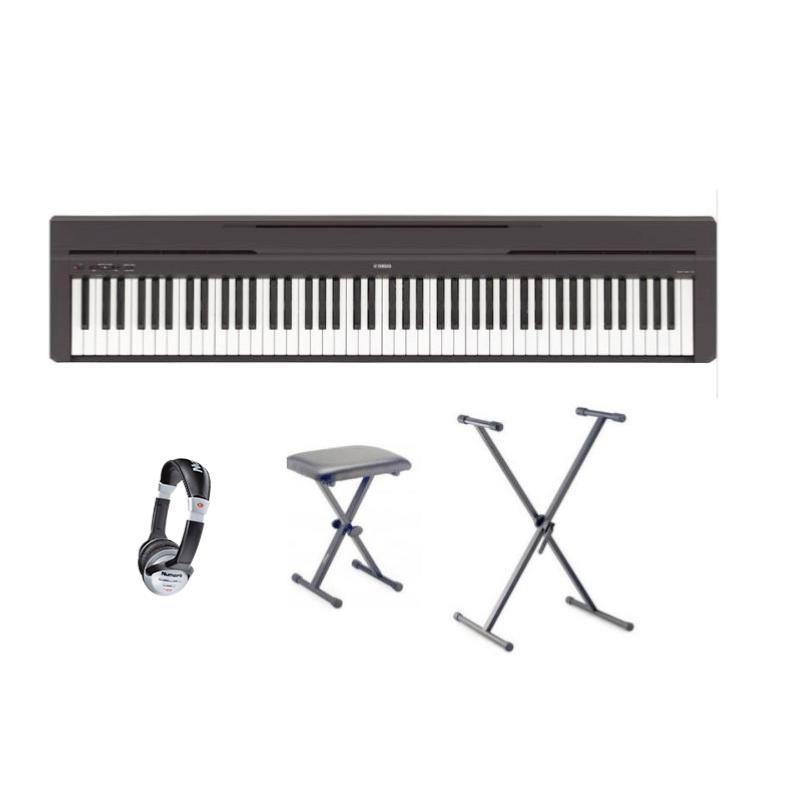 Yamaha Piano numérique portable noir + Pupitre + Pédale P45B