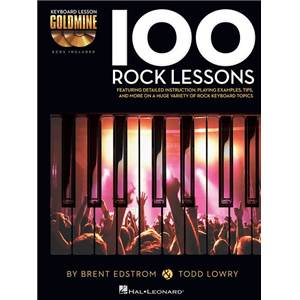 DENEFF / EDSTROM - 100 ROCK LESSONS KEYBOARD LESSON GOLDMINE SERIES + 2 CD