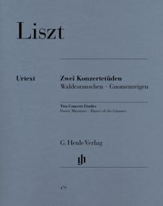LISZT FRANZ - DEUX ETUDES DE CONCERT - PIANO