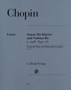 CHOPIN FREDERIC - SONATE OP.65 EN SOL MINEUR - VIOLONCELLE ET PIANO