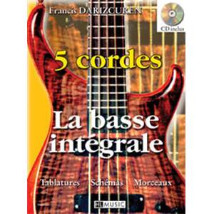 DARIZCUREN FRANCIS - LA BASSE INTEGRALE A 5 CORDES METHODE + CD