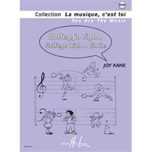 KANE JOY - SOLFEGGIO RIGOLO - SOLFEGE WITH A SMILE + CD - FORMATION MUSICALE