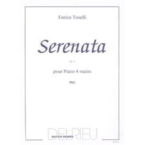 TOSELLI ENRICO - SERENATA OP.6 - PIANO A 4 MAINS
