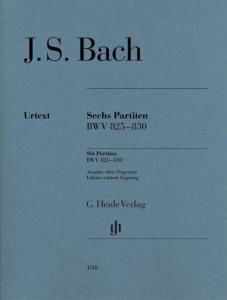 BACH JEAN SEBASTIEN - 6 PARTITAS BWV 825 A BWV 830 SANS DOIGTES - PIANO